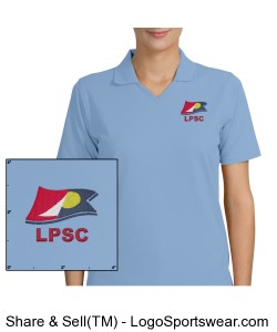 Port Authority Ladies Rapid Dry Polo Design Zoom